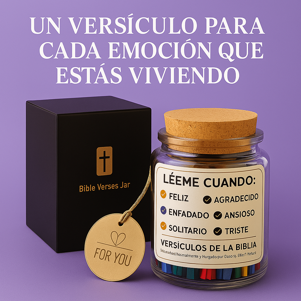 FRASCO CON VERSÍCULOS BÍBLICOS, CAJA DE LUJO Y UN EBOOK GRATUITO🎁 "7 DÍAS DE TRANSFORMACIÓN INTERIOR CON PROPOSITO Y FE"