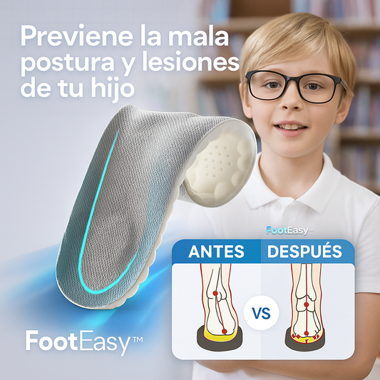 FOOTEASY™ – PROTEGE LOS PIES DE TU HIJO CONTRA DOLOR, MALA POSTURA Y FUTURAS LESIONES + ENVÍO GRATIS + EBOOK DE REGALO 🎁 50% DE DESCUENTO