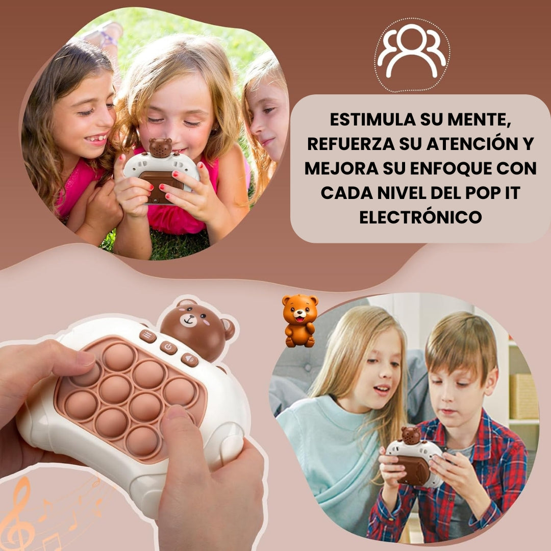 POP IT™️EL JUEGO QUE ESTIMULA LA ATENCIÓN Y EL ENFOQUE, PERMITIENDO EL DESARROLLO TEMPRANO DEL CEREBRO DE TU HIJO.