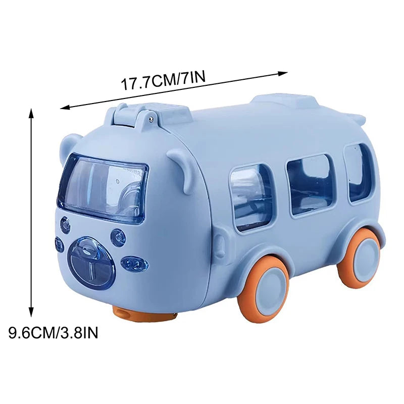 TERMO DE AGUA EN FORMA DE AUTOBUS PLAYSIP™ EL JUGUETE PERFECTO PARA TU HIJO ¡MIENTRAS SE HIDRATA CON DIVERSIÓN!