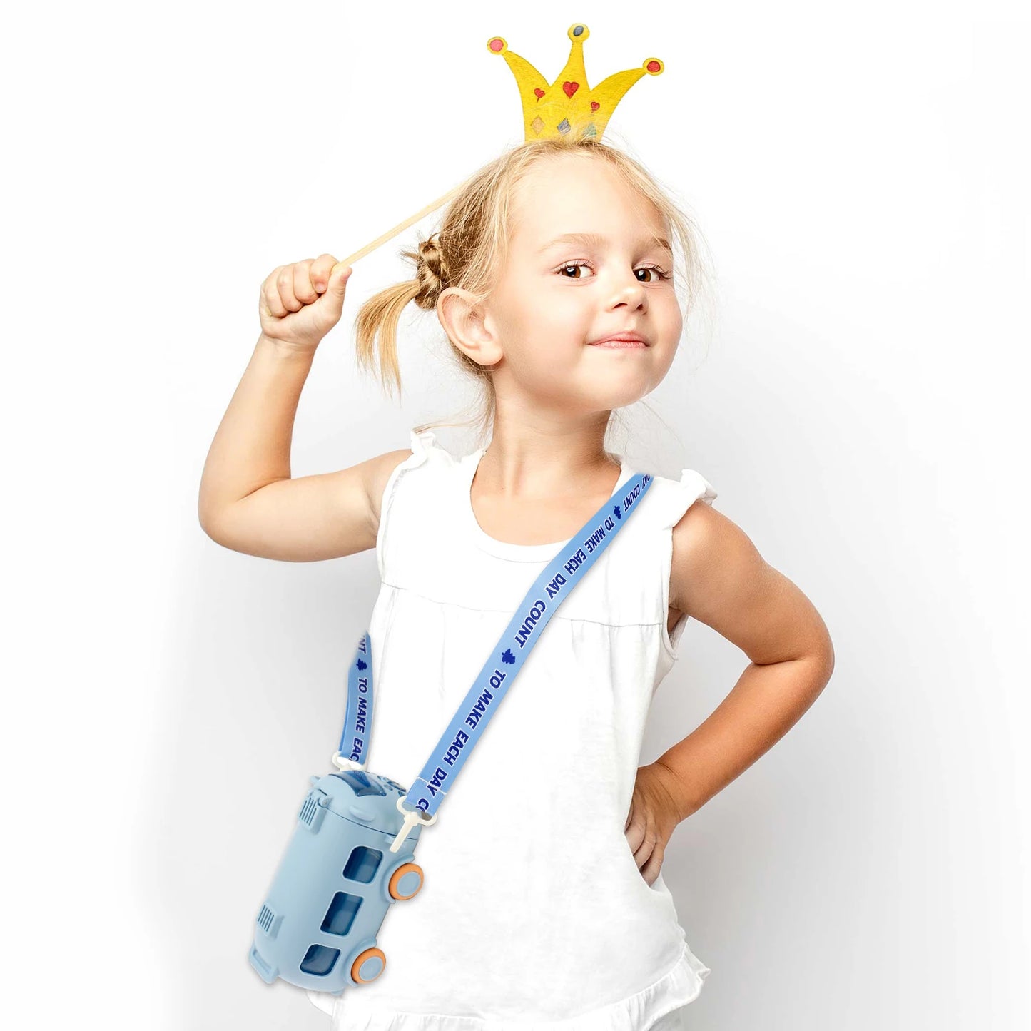 TERMO DE AGUA EN FORMA DE AUTOBUS PLAYSIP™ EL JUGUETE PERFECTO PARA TU HIJO ¡MIENTRAS SE HIDRATA CON DIVERSIÓN!