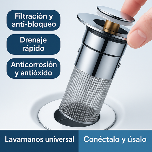 FILTRAMAX™ EL SISTEMA INTELIGENTE QUE ABRE CIERRA Y FILTRA TU LAVAMANOS EN SEGUNDOS + EBOOK DE REGALO 🎁 + ENVIO GRATIS- 30% DE DESCUENTO