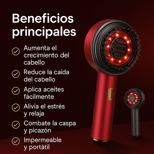CEPILLO MASAJEADOR ELÉCTRICO 2 EN 1 HAIRLUXE™ + ENVÍO GRATIS + EBOOK DE REGALO🎁