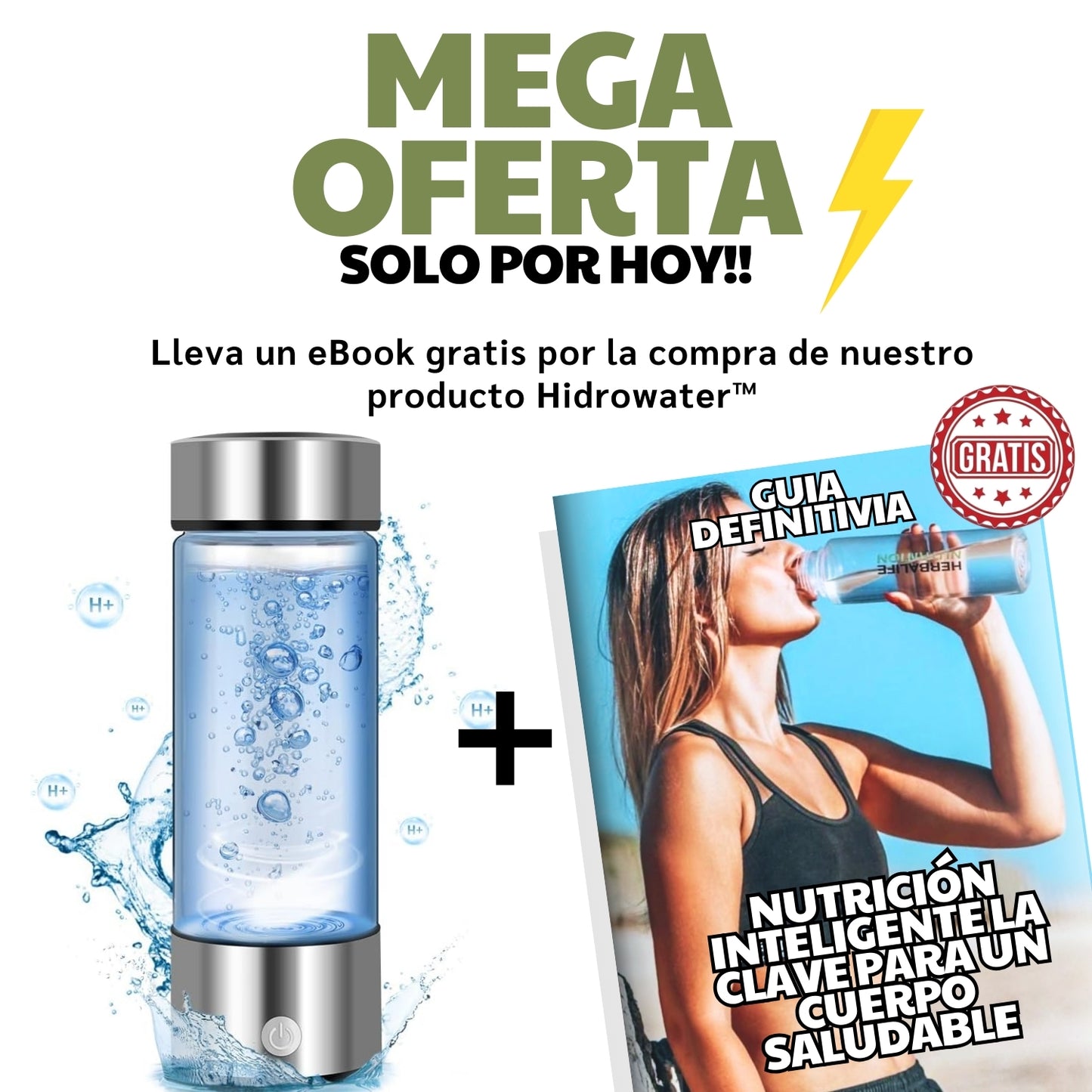 TERMO GENERADOR DE AGUA HIDROGENADA HIDROWATER™️REGENERA TU CUERPO, ANTIENVEJECIMIENTO Y AUMENTA TU ENERGÍA + EBOOK GRATIS