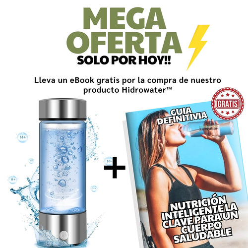 TERMO GENERADOR DE AGUA HIDROGENADA HIDROWATER™️REGENERA TU CUERPO, ANTIENVEJECIMIENTO Y AUMENTA TU ENERGÍA + EBOOK GRATIS