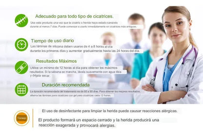 SILICONSKIN™️ELIMINA CICATRICES Y ARRUGAS + EBOOK DE REGALO 🎁 + ENVÍO GRATIS