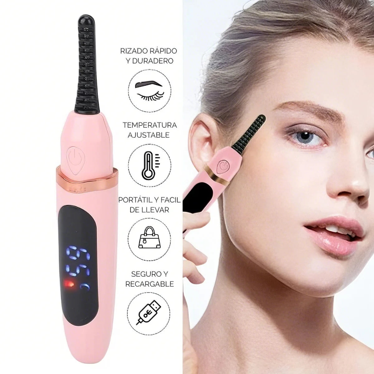 ENCRESPADOR ELÉCTRICO DE PESTAÑAS DIVINELASH™ - PESTAÑAS CRESPAS Y HERMOSAS EN SEGUNDOS