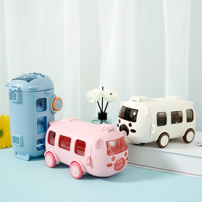 TERMO DE AGUA EN FORMA DE AUTOBUS PLAYSIP™ EL JUGUETE PERFECTO PARA TU HIJO ¡MIENTRAS SE HIDRATA CON DIVERSIÓN!
