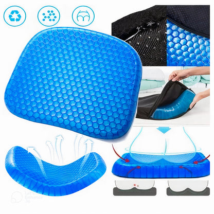 COJÍN EN GEL ERGOSEAT™️EL SECRETO PARA ELIMINAR EL DOLOR DE ESPALDA Y CADERAS + EBOOK GRATIS
